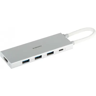 Hub USB-C Xiaomi, 3 x USB-A 3.0 - 1 x USB-C - 1 x HDMI, Alb BHR8804GL