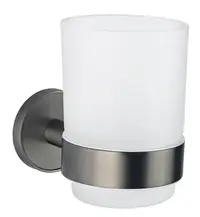 Pahar pentru periuțe de dinți Inter Ceramic - Lusso, Gun Grey