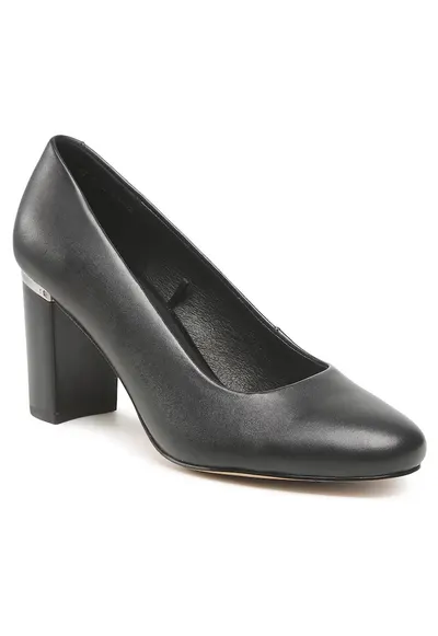 Pantofi dama - Czolenka - negru - piele naturala