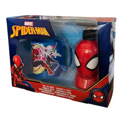 Set copii cu gel de dus, sampon si cana Marvel Spider-Man
