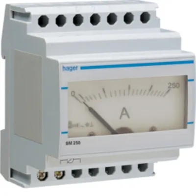 Ampermetru analog, măsură indirectă 250A