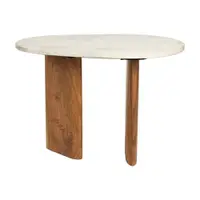 Măsuță auxiliară cu blat din marmură 37x56 cm Tanda – White Label