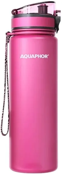 Sticlă de apă filtrantă Aquaphor - City, Filter, 0.8 l, roz