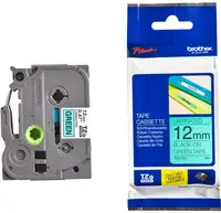 Casetă Brother - TZe-731, P-Touch, 12mm, 8m, Black/Green