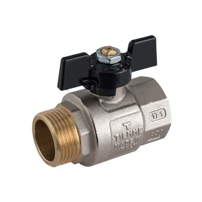 Robinet cu sfera pentru apa Mistral M/F 1'' cu fluture negru