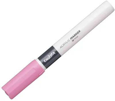 Marker acrilic Carioca Plus - Van Orton, 2.0 mm, roz