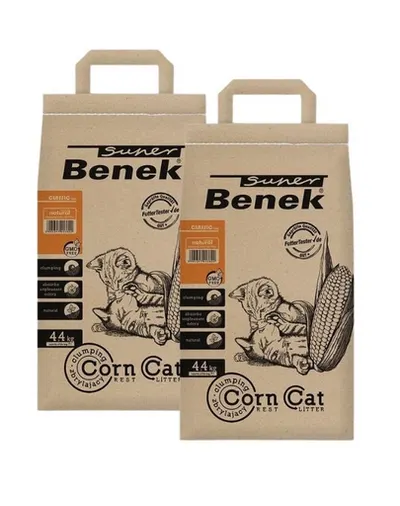 BENEK Super corn cat Asternut pentru litiera 7 l x 2 (14 l)