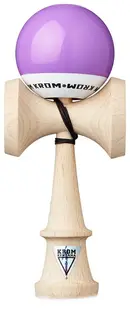 Joc de dexteritate din lemn KROM Kendama - Pop LOL Kendama, violet