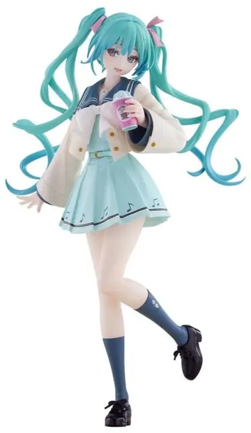 Statuetă FuRyu Animation: Hatsune Miku - Pure Miku (Sweet School Life), 18 cm
