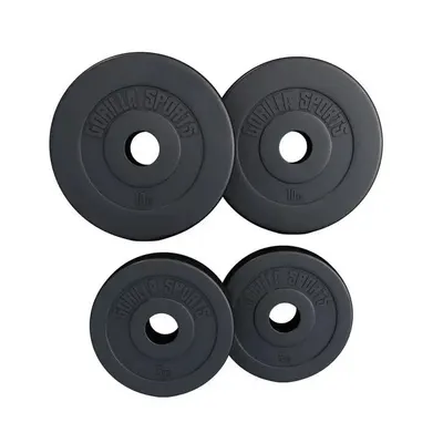 Set de discuri olimpice umplute cu ciment 30 kg - 2 x 5 kg + 2 x 10 kg 50/51mm