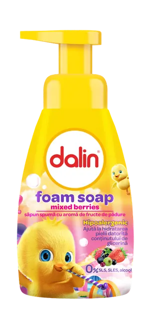 Sapun spuma cu fructe de padure, 200ml, Dalin