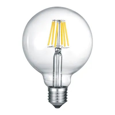 Bec LED/cu filament E27, cu lumină albă caldă 7 W Globe – Trio