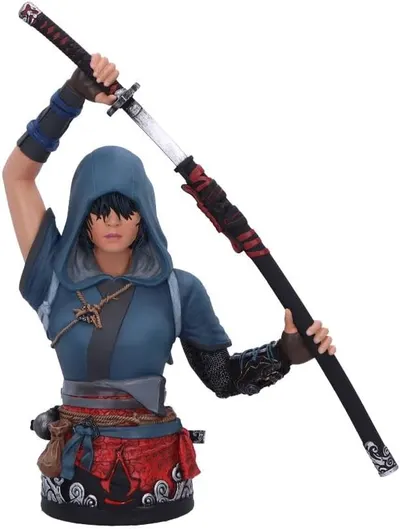 Statuetă Bust Nemesis Now Games: Assassin's Creed Shadows - Naoe, 30 cm