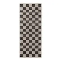 Covor tip traversă negru/crem reversibil/țesut manual din amestec de iută 80x300 cm Rex – Hanse Home