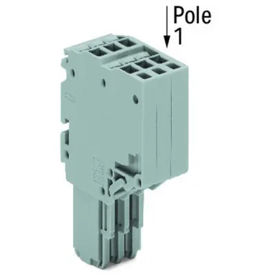 2-conductor female connector; 1.5 mm²; 14-pole; 1,50 mm²; gray