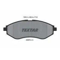 Set placute frana, frana disc TEXTAR 2397401