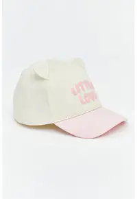 Sapca cu design urechi - Crem