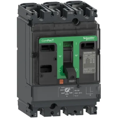IntrerruptorComPacT NSX100H, 70 kA la 415 VAC, unitate de declansare MA 12,5A, 3 poli 3d