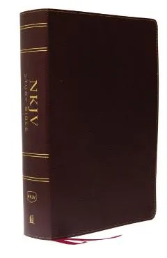 NKJV Study Bible, Bonded Leather, Burgundy, Full-Color, Comfort Print: The Complete Resource for Studying God's Word