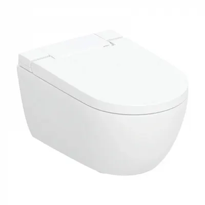 Set vas wc suspendat cu capac softclose si functie bideu Geberit AquaClean Alba