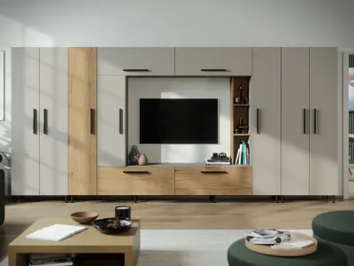 Living Nano - bej cu stejar - Combo Plus