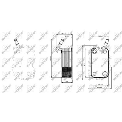 Radiator ulei, ulei motor NRF 31271