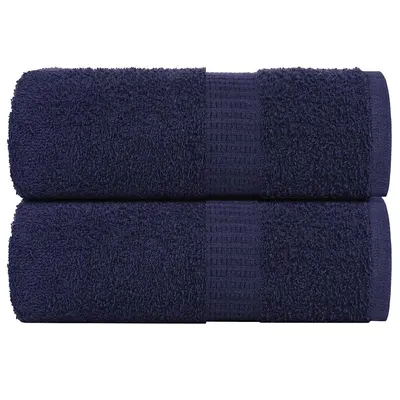 Gossi prosoape de oaspeti, frogn, 2 buc, albastru marin, 30x50 cm, 360 g/m2