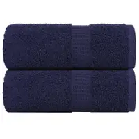 Gossi prosoape de oaspeti, frogn, 2 buc, albastru marin, 30x50 cm, 360 g/m2