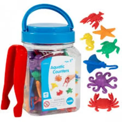 Joc educativ - Numarare si sortare - Animale Marine