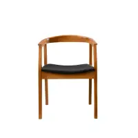 Scaun ALBERO44, nuc + negru, 50x53x70 cm