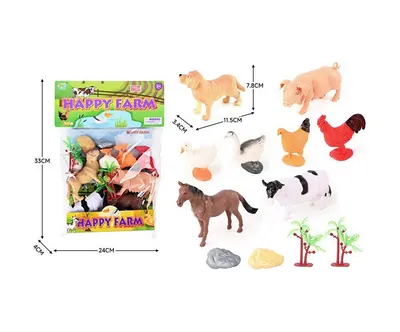 Set Figurine Animale de la Ferma "Happy Farm"6511110054905 Engros