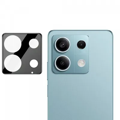 Folie de protectie Camera Spate Techsuit pentru Xiaomi Redmi Note 13 Pro 5G, Sticla Securizata, Neagra