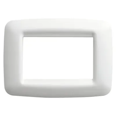 Placa Ornament Playbus Young - in Technopolymer - Satin Finishing - 2 Modul - Cloud White - Playbus