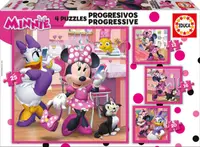 Puzzle Educa 4 in 1 - Minnie Happy Helpers