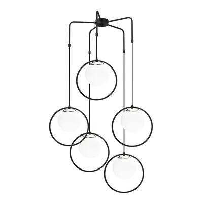 Lustră metalică Opviq lights Satyros, negru