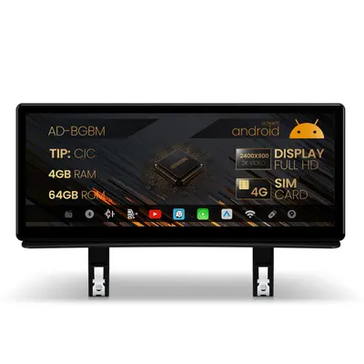 Navigatie BMW Seria 1 E87 (2006-2009), Varianta CIC, Android 13, BM-Octacore 4GB RAM + 64GB ROM, 12.3 Inch - AD-BGBM12004CI+AD-BGRKITBM005