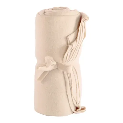 Pătură albă/bej din polar/fleece 130x160 cm Riso – Tiseco Home Studio