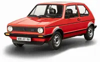 Мodel de asamblat Revell Modern : Mașini - Gift Set "50 Years of the VW Golf 1 GTi" (cu accesorii incluse )
