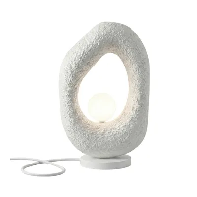 Veioză albă din metal (înălțime 50 cm) Lore – Opviq lights