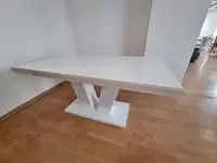 Masa Naomy 3 Alba Extensibila 160/200/90/75 Cm