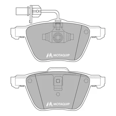 Set placute frana, frana disc MOTAQUIP LVXL1043