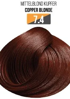 Vopsea Profesionala Fara Amoniac EVOQUE USA, Nuanta 7.4 COPPER BLONDE - Cu Ulei de Argan si 12 Aminoacizi, 100 ml - Evoque