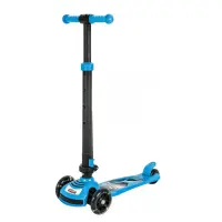 Trotineta pliabila cu 3 roti si lumini, Pilsan, Power Scooter, Albastru
