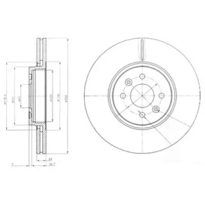 Disc frana DELPHI BG3929