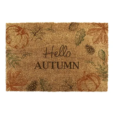 Covoraș de intrare din fibre de nucă de cocos 40x60 cm Hello Autumn – Artsy Doormats