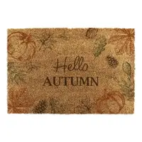 Covoraș de intrare din fibre de nucă de cocos 40x60 cm Hello Autumn – Artsy Doormats