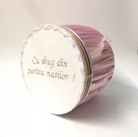 Cutie pentru botez cu broderie a, œCu drag din partea nasilora, 4