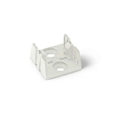 Mounting plate; 4-pole; for distribution connectors; Plastic; white