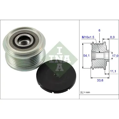 Sistem roata libera, generator INA 535 0059 10