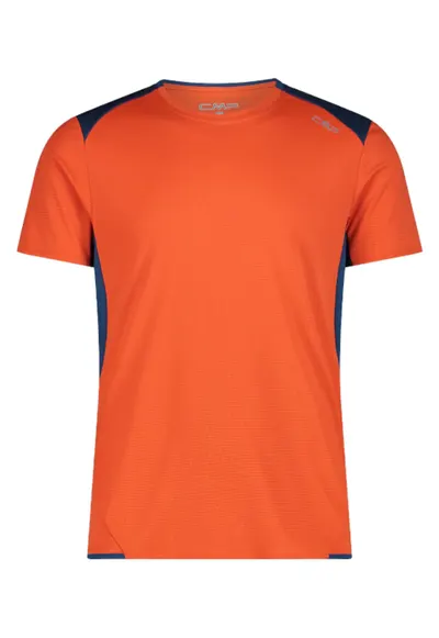 Tricou barbati Unlimitech 33N6687 - Portocaliu/Bleumarin